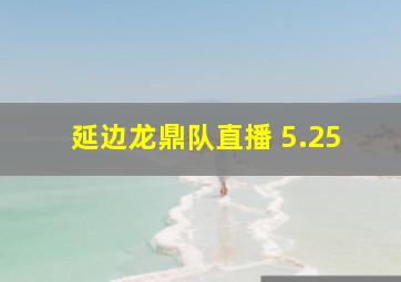 延边龙鼎队直播 5.25